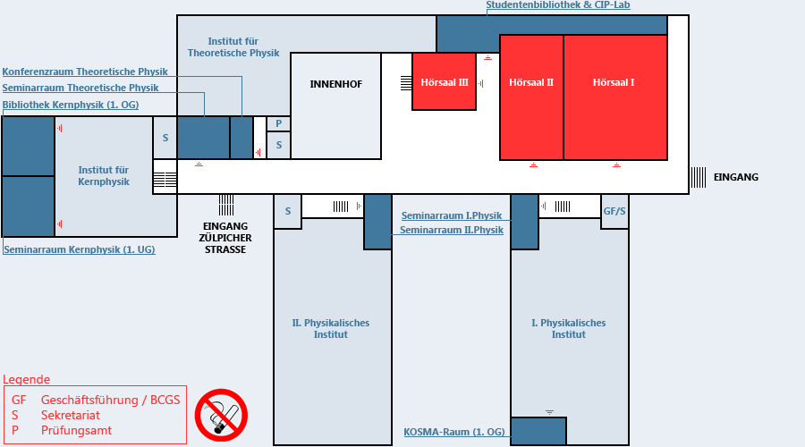 Gebäudeplan Uni Köln